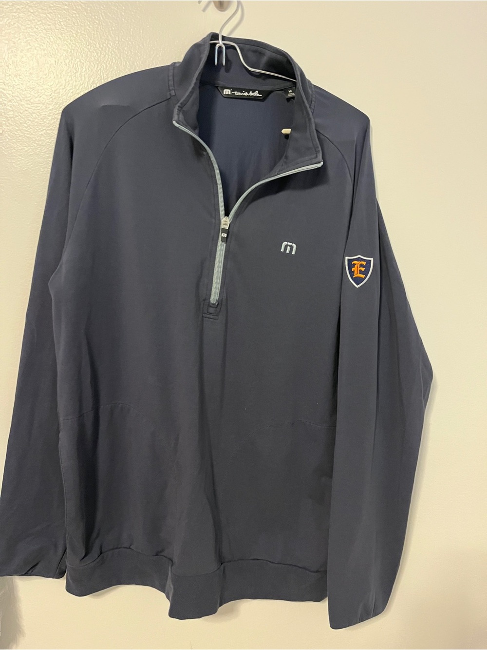 Travis Mathew Dark Navy Quarter-Zip Pullover